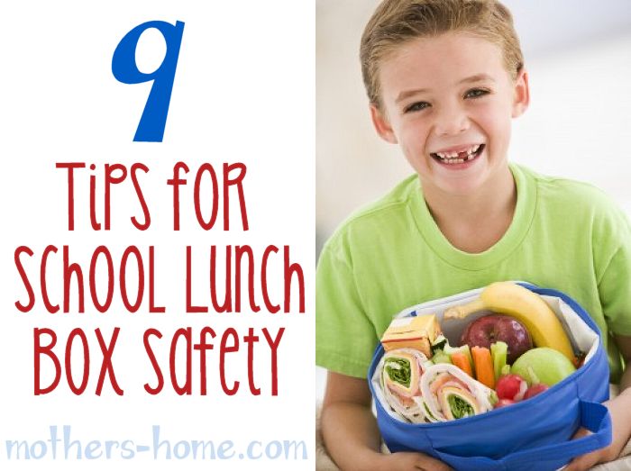 9 Tips for School Lunch Box Safety | Mother's Home