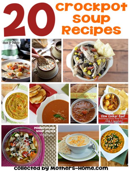 20 Crockpot Soup Recipes
